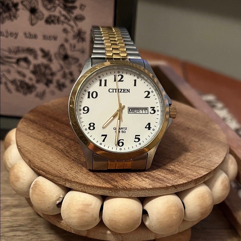 Citizen Men's Gold and Silver Quartz Watch